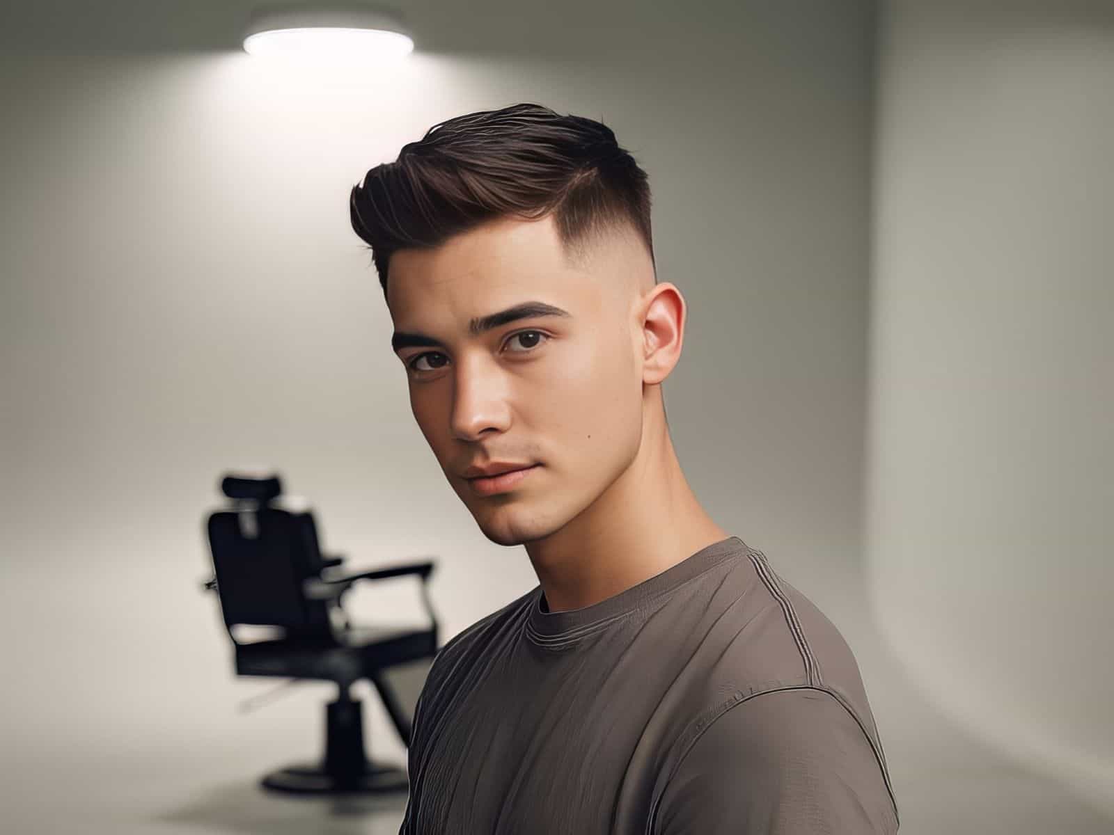 Young Man sporting a high fade haircut
